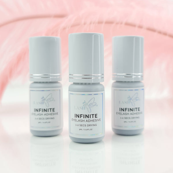 3x Bundle Infinite 1-2 secs Eyelash Adhesive