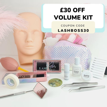 (30 Day Lash Boss) Lashbees Fully Stocked Volume Lash Kit